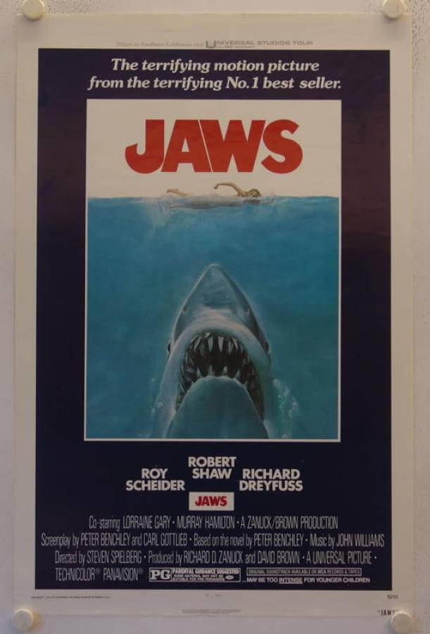 Der weisse Hai originales US Onesheet Filmplakat